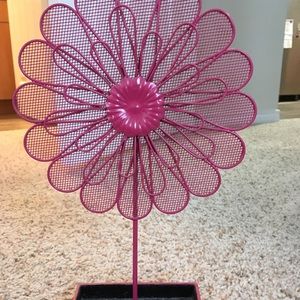 Pink flower earring holder